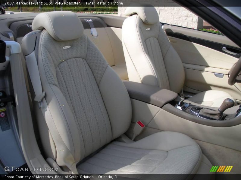 Pewter Metallic / Stone 2007 Mercedes-Benz SL 55 AMG Roadster