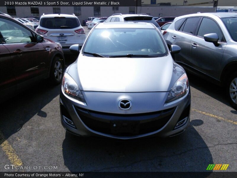 Liquid Silver Metallic / Black 2010 Mazda MAZDA3 s Sport 5 Door