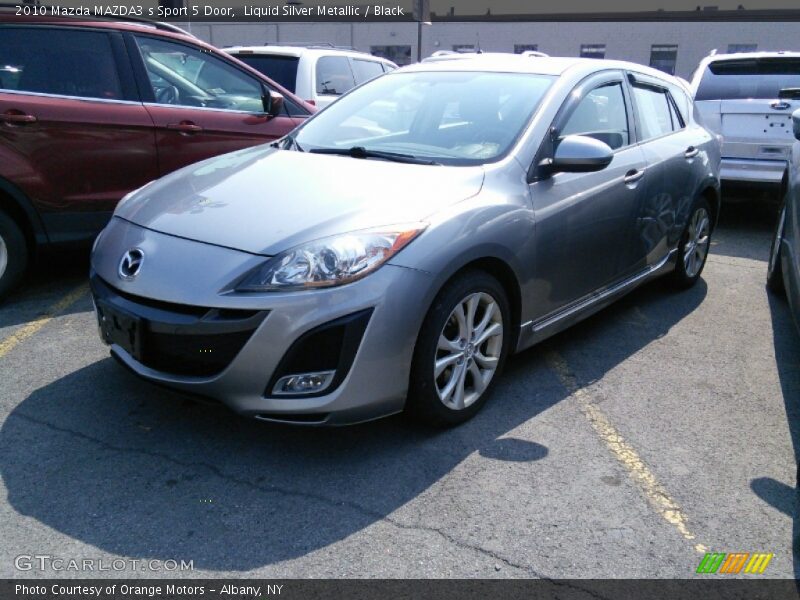 Liquid Silver Metallic / Black 2010 Mazda MAZDA3 s Sport 5 Door