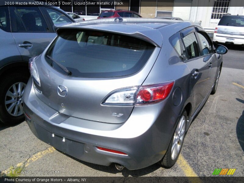 Liquid Silver Metallic / Black 2010 Mazda MAZDA3 s Sport 5 Door