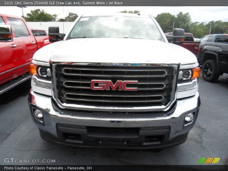 Summit White / Jet Black 2015 GMC Sierra 2500HD SLE Crew Cab 4x4