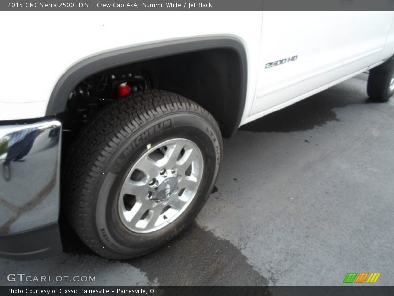 Summit White / Jet Black 2015 GMC Sierra 2500HD SLE Crew Cab 4x4