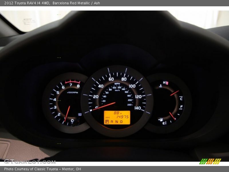 Barcelona Red Metallic / Ash 2012 Toyota RAV4 I4 4WD