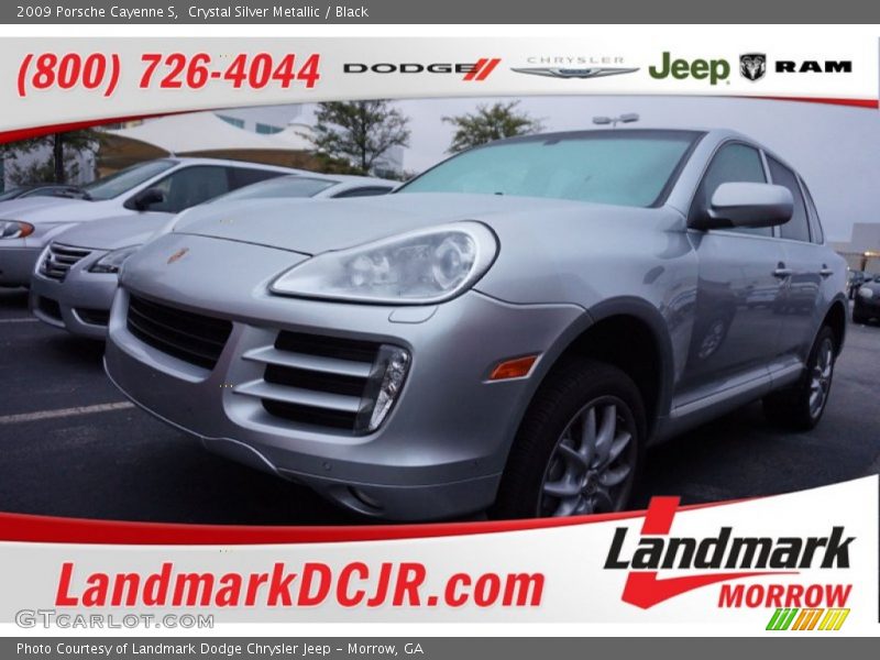 Crystal Silver Metallic / Black 2009 Porsche Cayenne S