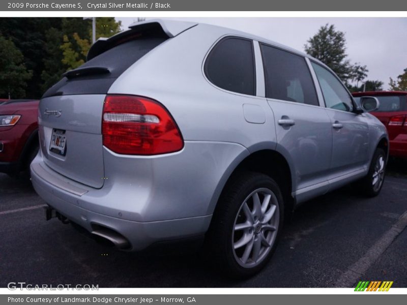Crystal Silver Metallic / Black 2009 Porsche Cayenne S