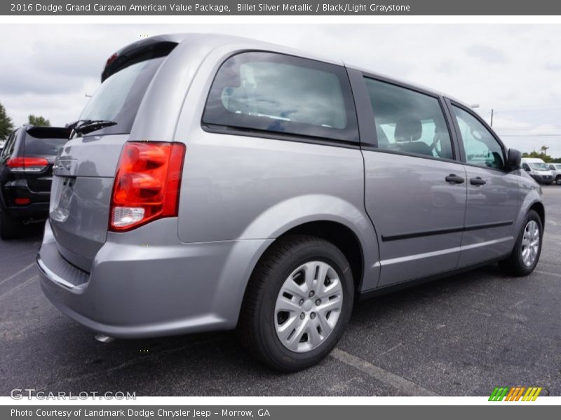 Billet Silver Metallic / Black/Light Graystone 2016 Dodge Grand Caravan American Value Package