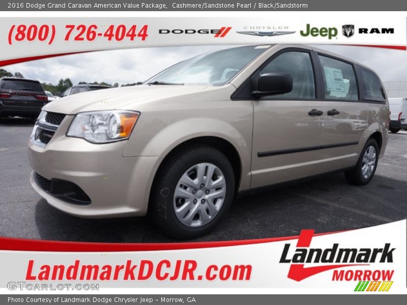 Cashmere/Sandstone Pearl / Black/Sandstorm 2016 Dodge Grand Caravan American Value Package