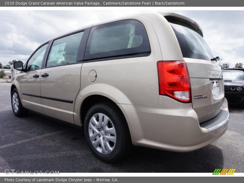 Cashmere/Sandstone Pearl / Black/Sandstorm 2016 Dodge Grand Caravan American Value Package