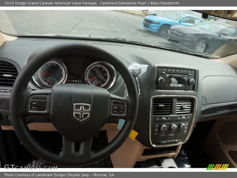 Cashmere/Sandstone Pearl / Black/Sandstorm 2016 Dodge Grand Caravan American Value Package