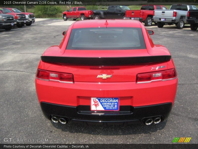 Red Hot / Black 2015 Chevrolet Camaro Z/28 Coupe