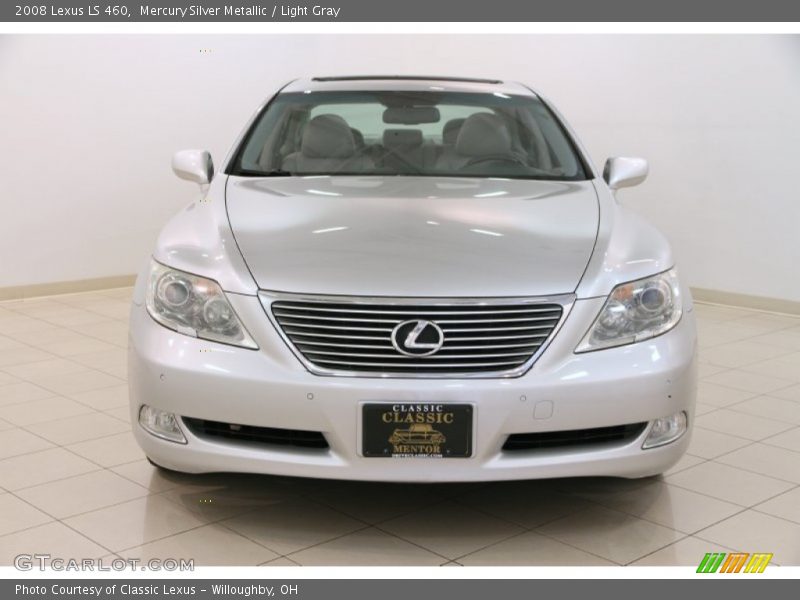 Mercury Silver Metallic / Light Gray 2008 Lexus LS 460