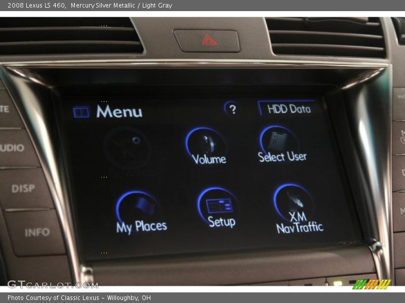 Mercury Silver Metallic / Light Gray 2008 Lexus LS 460