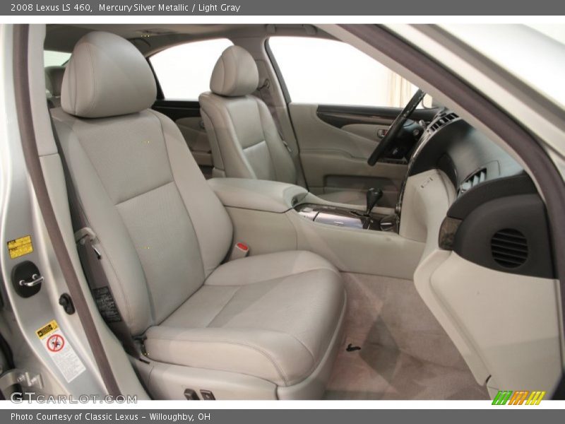 Mercury Silver Metallic / Light Gray 2008 Lexus LS 460