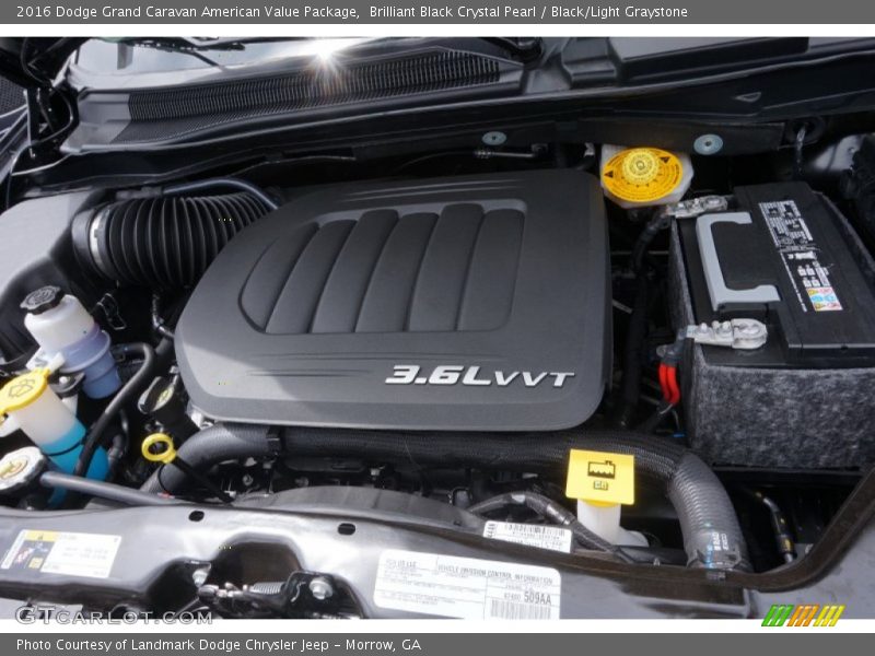  2016 Grand Caravan American Value Package Engine - 3.6 Liter DOHC 24-Valve VVT V6