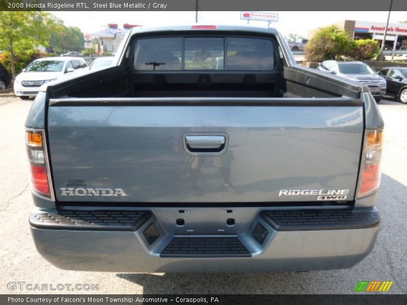 Steel Blue Metallic / Gray 2008 Honda Ridgeline RTL