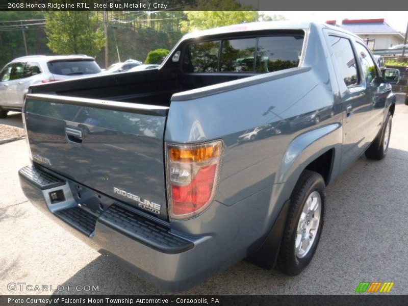 Steel Blue Metallic / Gray 2008 Honda Ridgeline RTL
