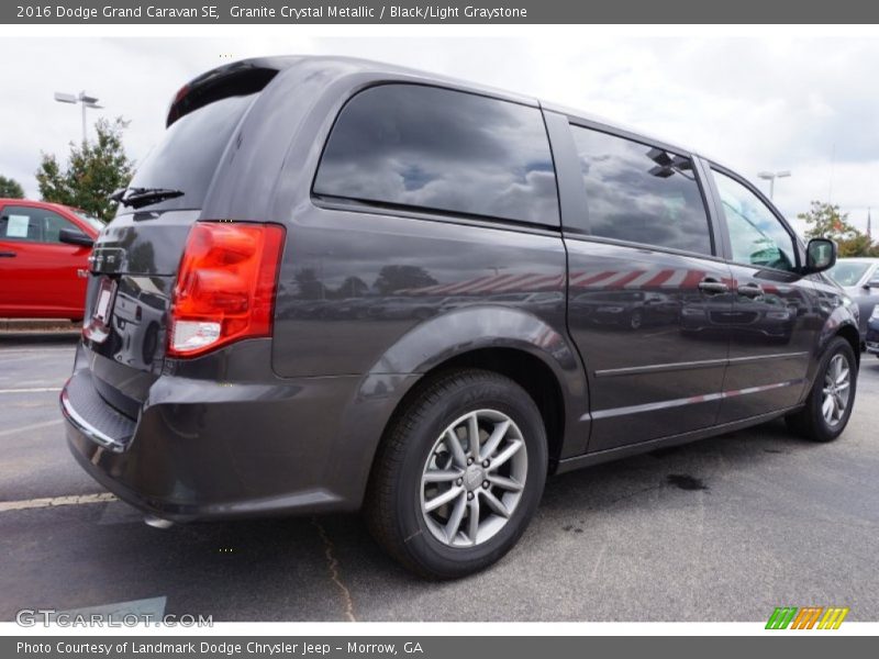 Granite Crystal Metallic / Black/Light Graystone 2016 Dodge Grand Caravan SE