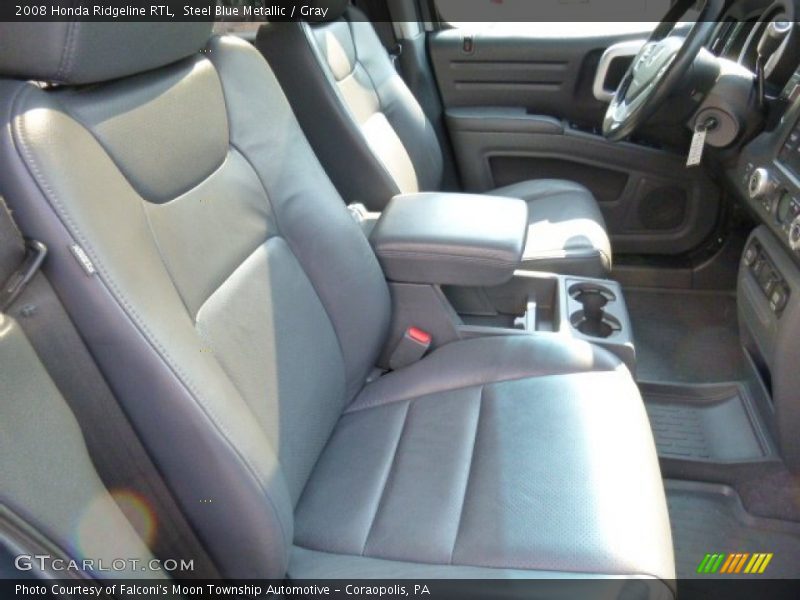 Steel Blue Metallic / Gray 2008 Honda Ridgeline RTL