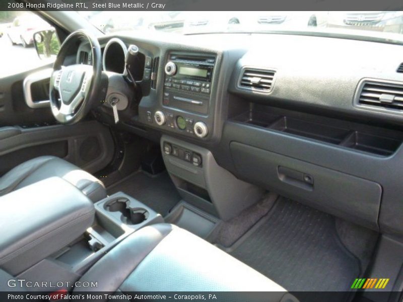 Steel Blue Metallic / Gray 2008 Honda Ridgeline RTL