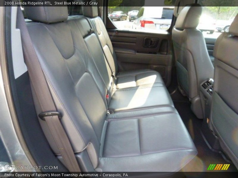 Steel Blue Metallic / Gray 2008 Honda Ridgeline RTL