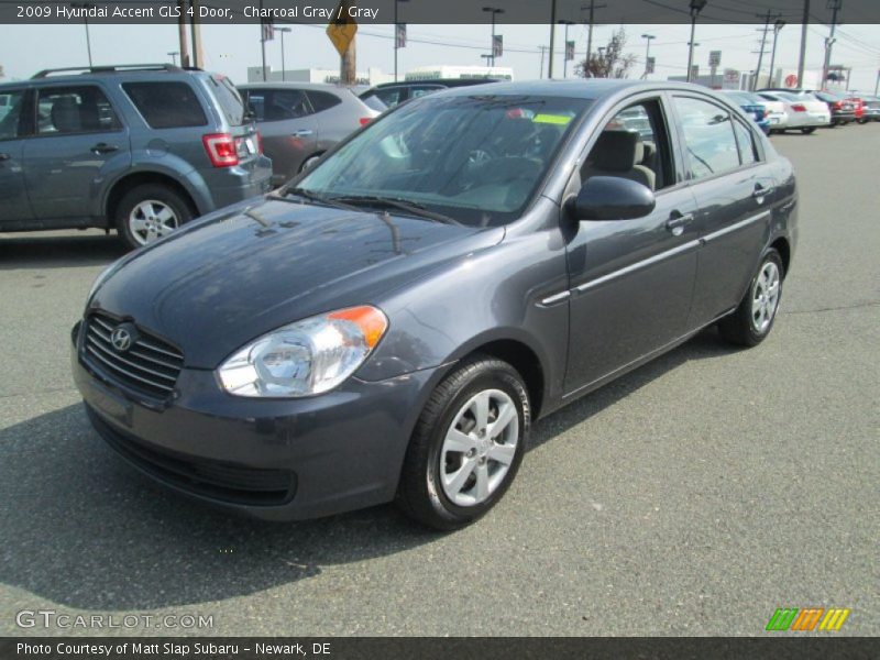 Charcoal Gray / Gray 2009 Hyundai Accent GLS 4 Door