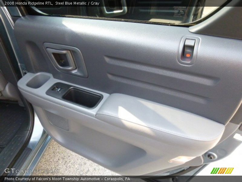 Steel Blue Metallic / Gray 2008 Honda Ridgeline RTL