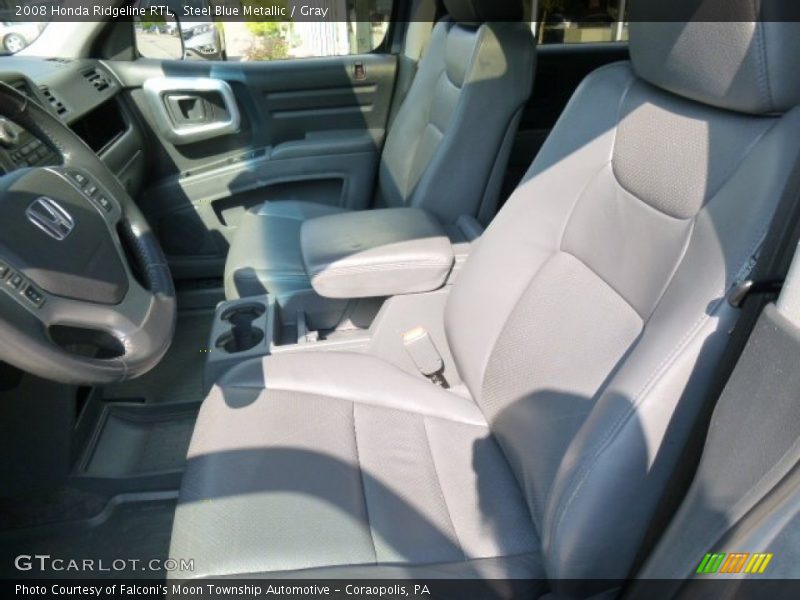 Steel Blue Metallic / Gray 2008 Honda Ridgeline RTL