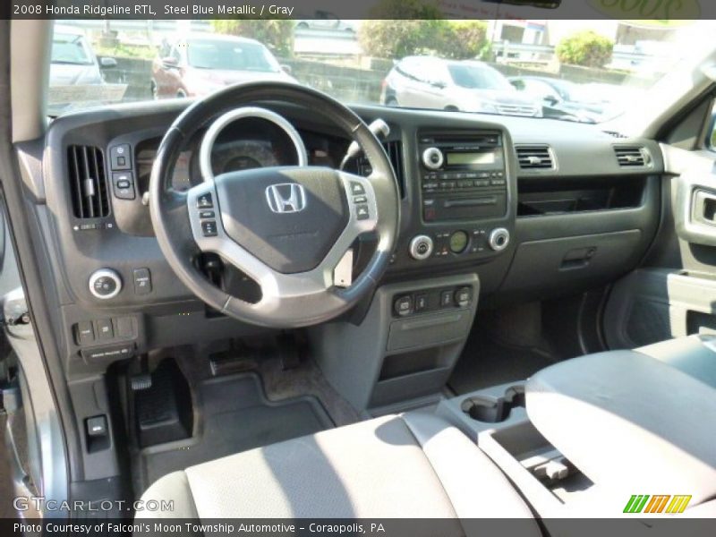 Steel Blue Metallic / Gray 2008 Honda Ridgeline RTL