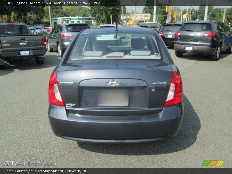 Charcoal Gray / Gray 2009 Hyundai Accent GLS 4 Door