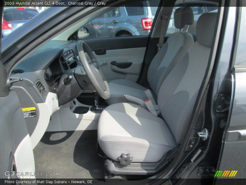 Charcoal Gray / Gray 2009 Hyundai Accent GLS 4 Door