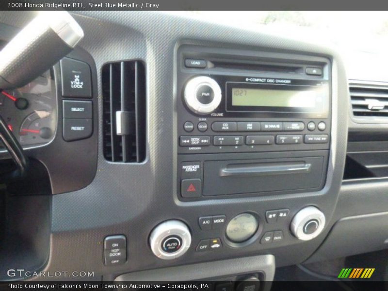Steel Blue Metallic / Gray 2008 Honda Ridgeline RTL