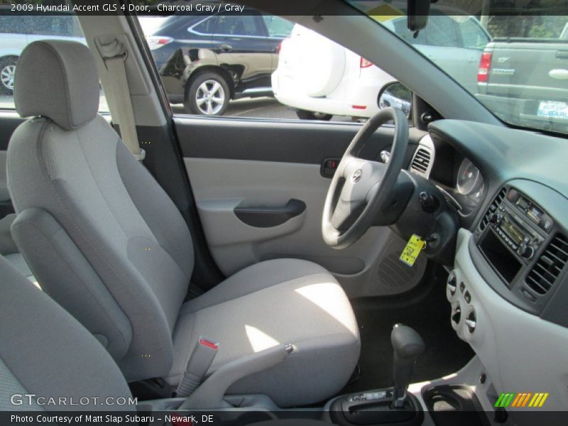 Charcoal Gray / Gray 2009 Hyundai Accent GLS 4 Door