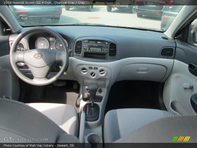 Charcoal Gray / Gray 2009 Hyundai Accent GLS 4 Door