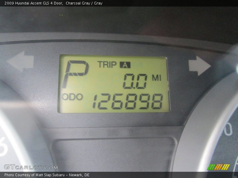Charcoal Gray / Gray 2009 Hyundai Accent GLS 4 Door