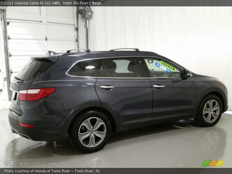 Night Sky Pearl / Beige 2013 Hyundai Santa Fe GLS AWD