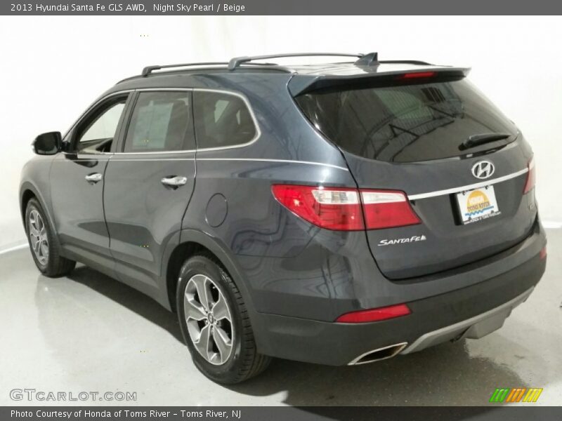 Night Sky Pearl / Beige 2013 Hyundai Santa Fe GLS AWD