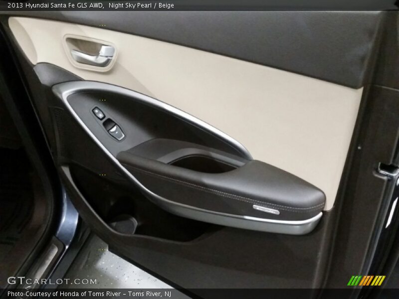 Night Sky Pearl / Beige 2013 Hyundai Santa Fe GLS AWD