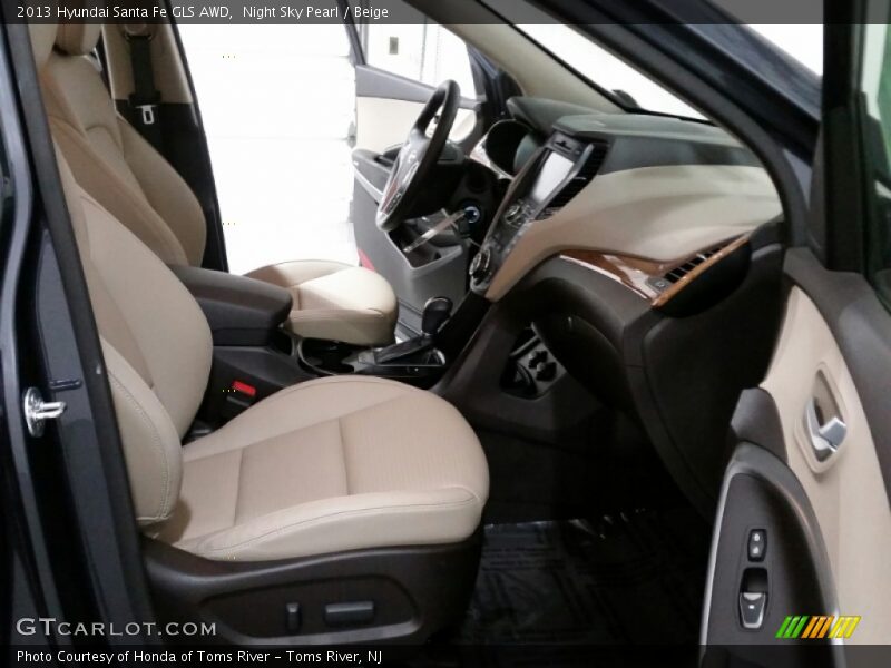 Night Sky Pearl / Beige 2013 Hyundai Santa Fe GLS AWD