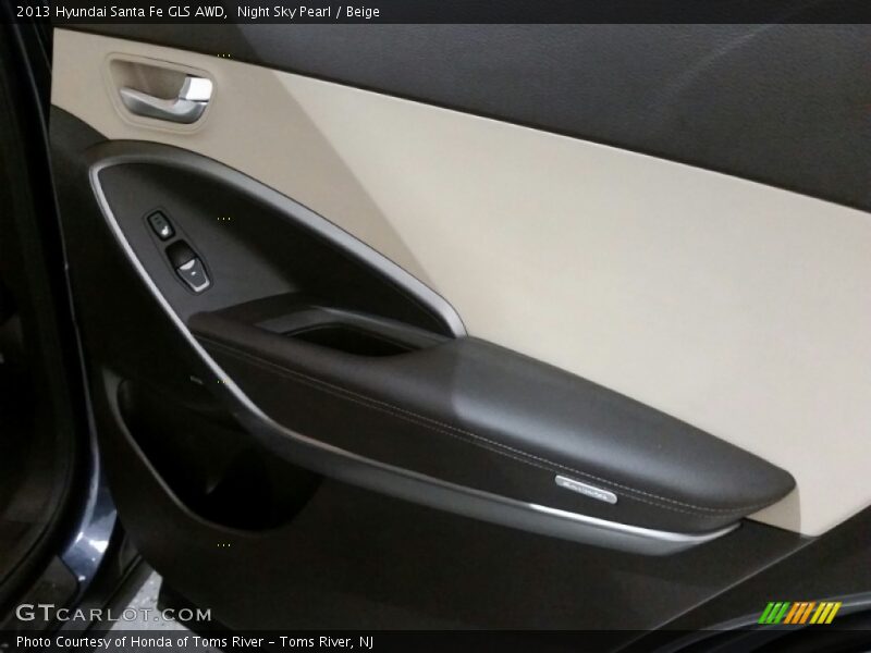 Night Sky Pearl / Beige 2013 Hyundai Santa Fe GLS AWD