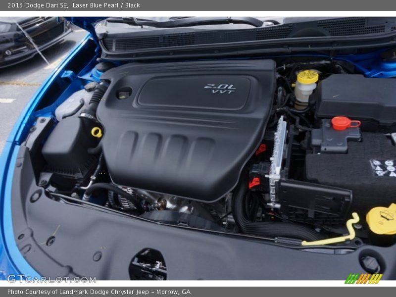 Laser Blue Pearl / Black 2015 Dodge Dart SE
