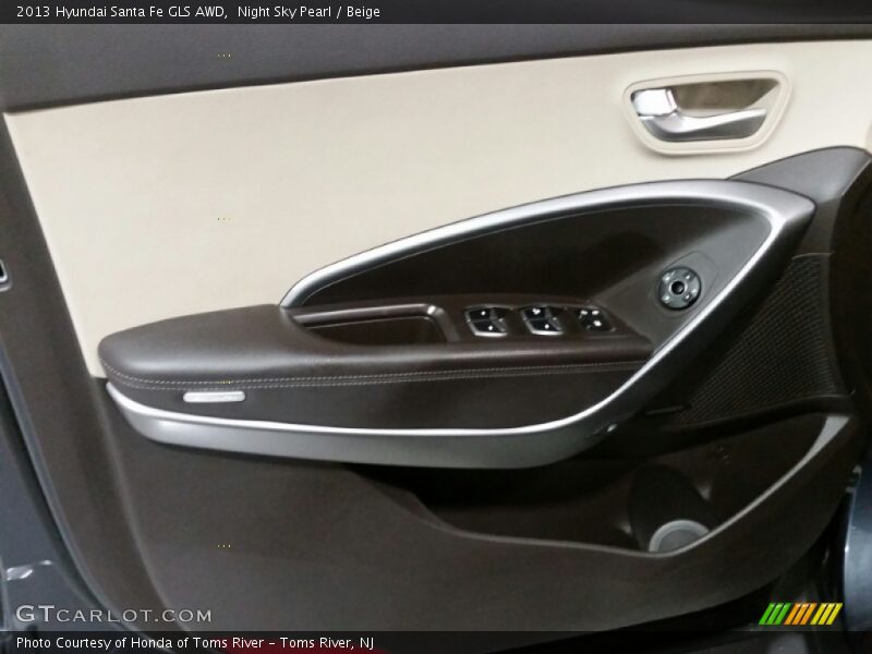 Night Sky Pearl / Beige 2013 Hyundai Santa Fe GLS AWD