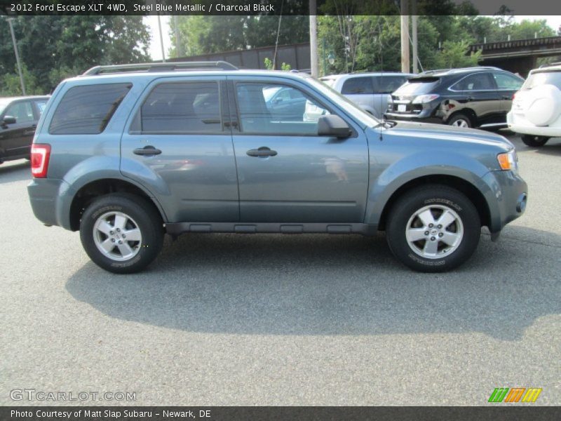 Steel Blue Metallic / Charcoal Black 2012 Ford Escape XLT 4WD