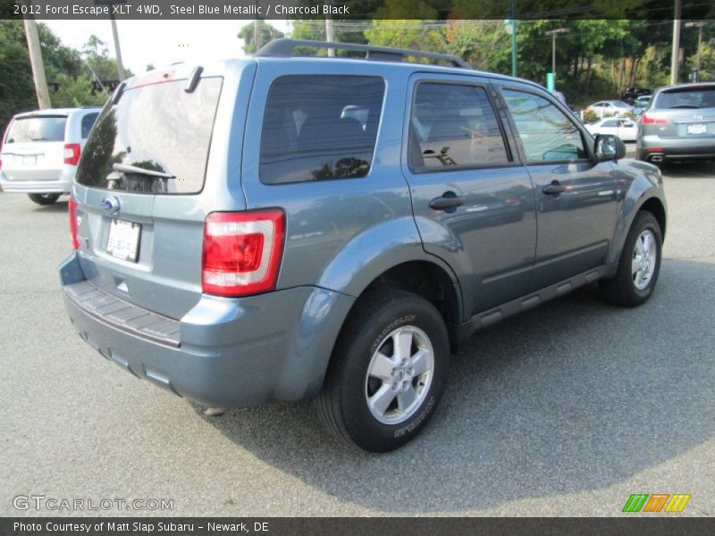 Steel Blue Metallic / Charcoal Black 2012 Ford Escape XLT 4WD