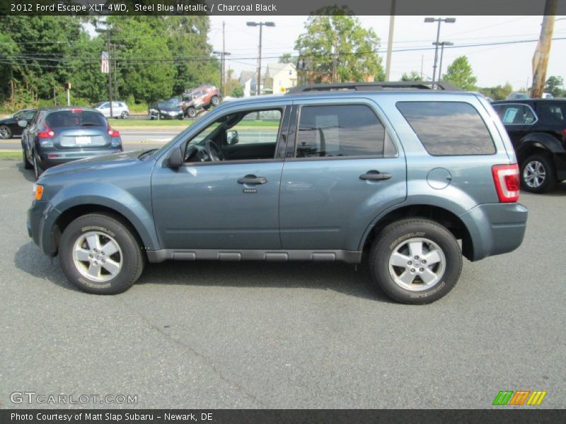 Steel Blue Metallic / Charcoal Black 2012 Ford Escape XLT 4WD