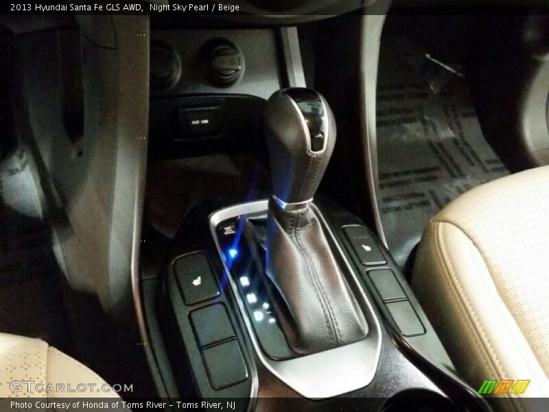 Night Sky Pearl / Beige 2013 Hyundai Santa Fe GLS AWD