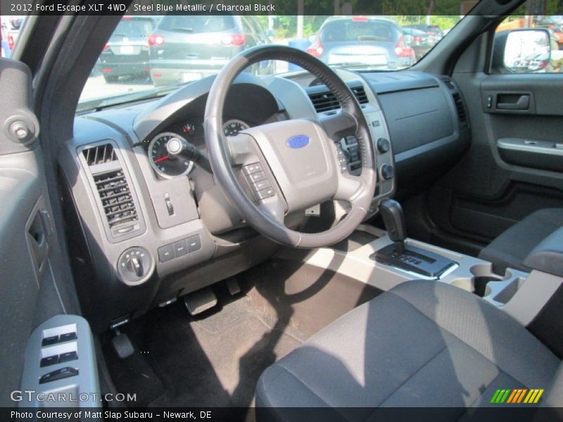 Steel Blue Metallic / Charcoal Black 2012 Ford Escape XLT 4WD