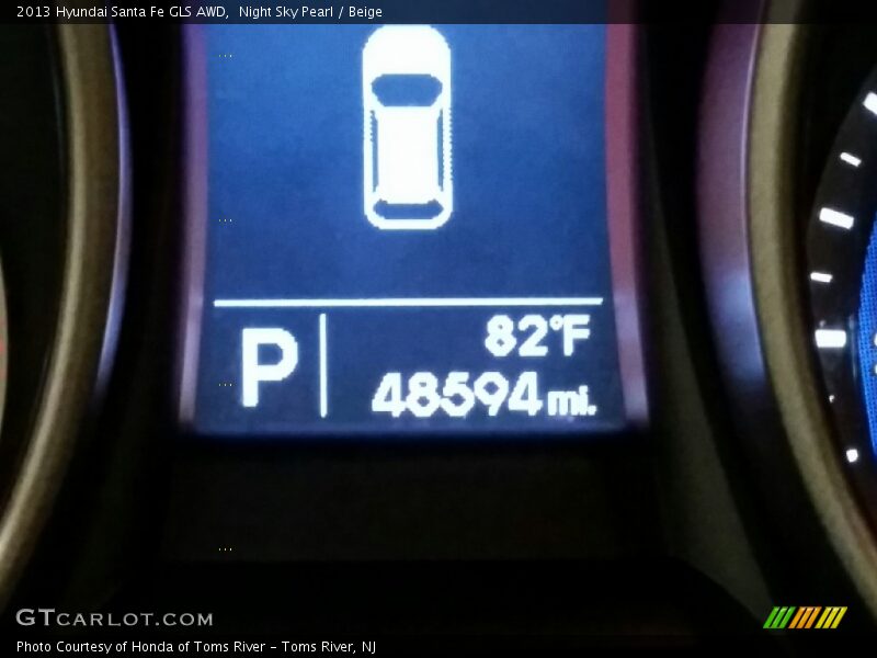 Night Sky Pearl / Beige 2013 Hyundai Santa Fe GLS AWD