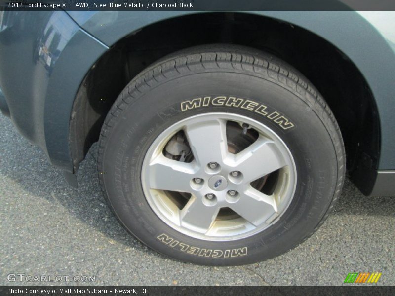 Steel Blue Metallic / Charcoal Black 2012 Ford Escape XLT 4WD