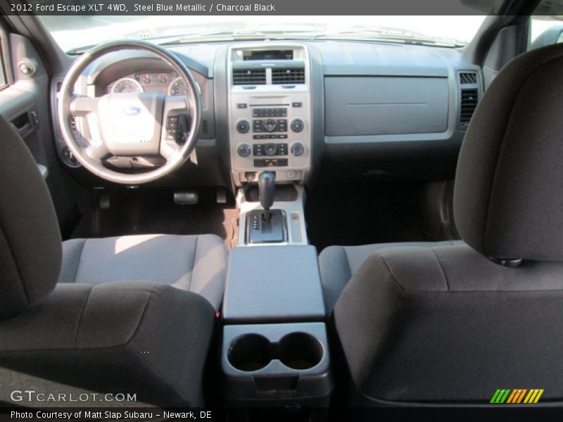 Steel Blue Metallic / Charcoal Black 2012 Ford Escape XLT 4WD