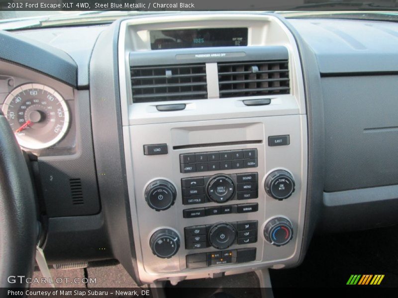 Steel Blue Metallic / Charcoal Black 2012 Ford Escape XLT 4WD